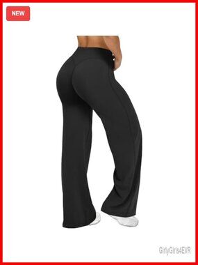 Wide Leg Yoga Pants Straight Leg Legging for Women Gym Workout Pant